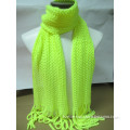 100% Acrylic Knitted Scarf, Solid Color